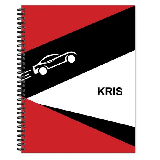 Sports Car Spiral Notebook